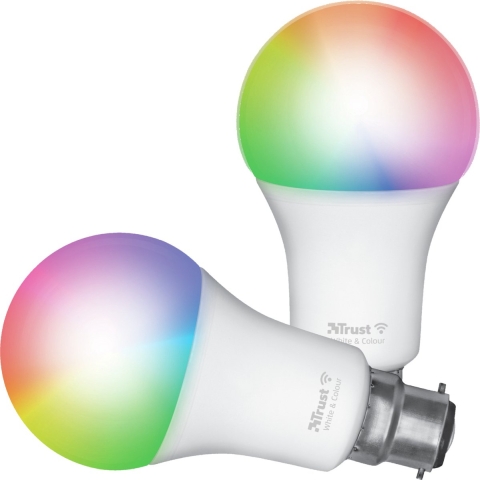 Slimme WiFi Ledlamp B22 Wit & Kleur (duo-pack) Ledlamp
