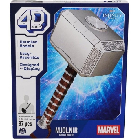 Marvel: 4D Build - Thor Mjolnir Hammer 3D Puzzel Puzzel