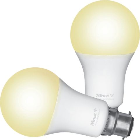 Slimme WiFi Ledlamp B22 Daglicht-sfeerlicht (duo-pack) Ledlamp
