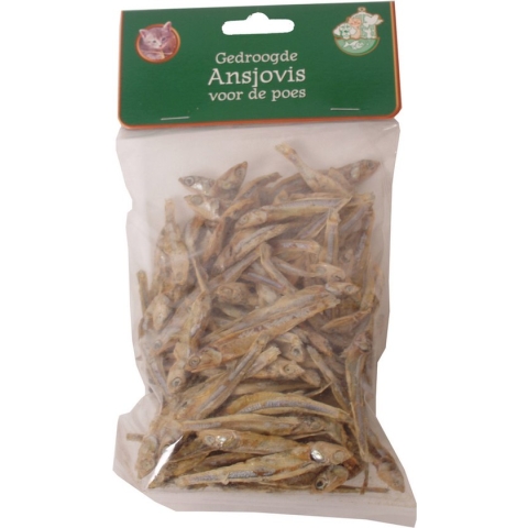Gedroogde Ansjovis - Kattensnack - 100 g