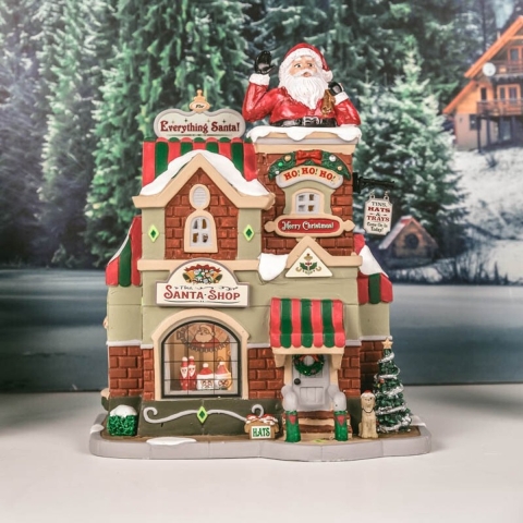 The Santa Shop 17x23x28 cm Kersthuisje - Lemax