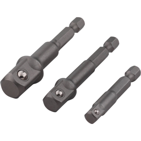 Wolfcraft 8797000 3-delige Adapterset Met Slipkoppeling - 6-13mm