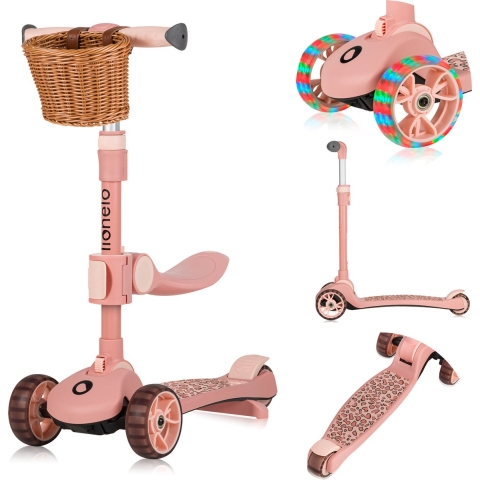 Step Lionelo Franky 2-in-1 Pink Rose