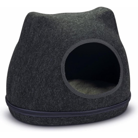 Beeztees Yupik - Katteniglo - Vilt - Grijs - 40x33x35 cm