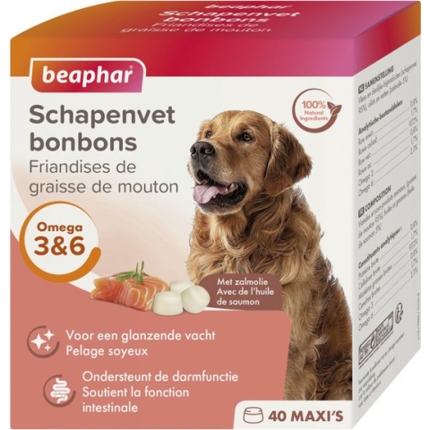 Beaphar Schapenvet Bonbons Zalm - 245 g