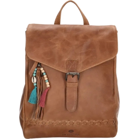 Micmacbags Friendship Rugzak - 100% Leder - Rugtas - Ook te dragen als Schoudertas - Bruin - 100% Leer