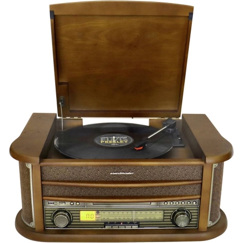 soundmaster NR540 Nostalgisch Muziekcentrum met USB en codering, CD-MP3, USB
