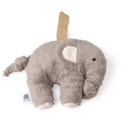 Sebra Knuffel - Olifant - 14 cm - Grijs - Sebra - OneSize - Knuffel