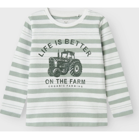 Name It Blouse - NmmLandon - Bright White - Name It - 2 jaar (92) - Blouse