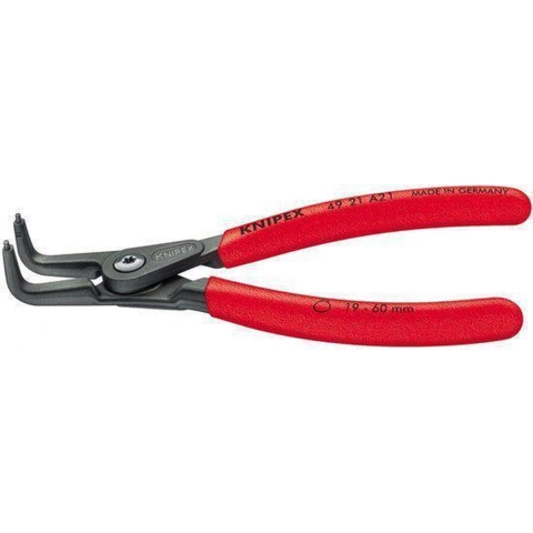 Knipex Precisie-borgveertang voor buitenringen op assen | Anti-slip kunststof bekleed - 49 21 A01 SB