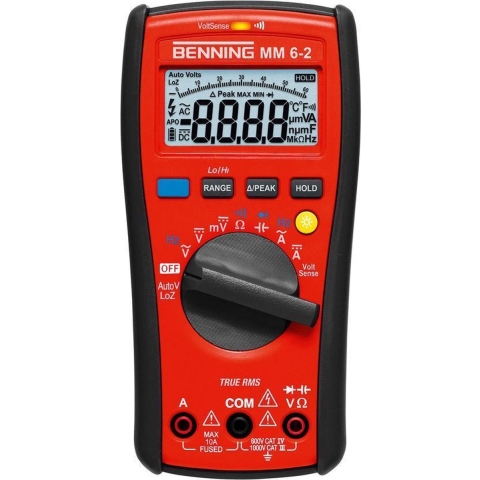 Benning Multimeter | 0,000 V-1.000 V AC/DC | TRUE RMS | 1 stuk - 044087 044087