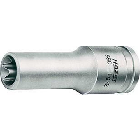 HAZET Dopsleutel 880LG-E10 · 3/8 inch (10 mm) vierkant hol · Buiten-TORX®-profiel · SW E10