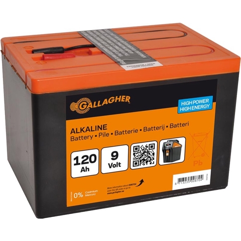 Gallagher Powerpack Alkaline batterij 9V/120Ah - 160x110x115mm - 008704 - 008704