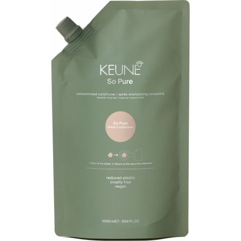 Keune So Pure Polish Conditioner 1000ml - Refill