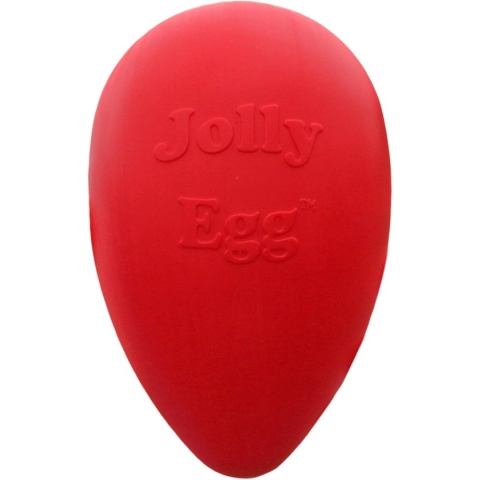 Jolly Pets Jolly Egg hondenspeelgoed – Stevige hondenbal - Gemaakt van Extreem duurzaam kunststof - Geschikt voor de Kleinere hond – Weerbestendig - 20cm – Rood