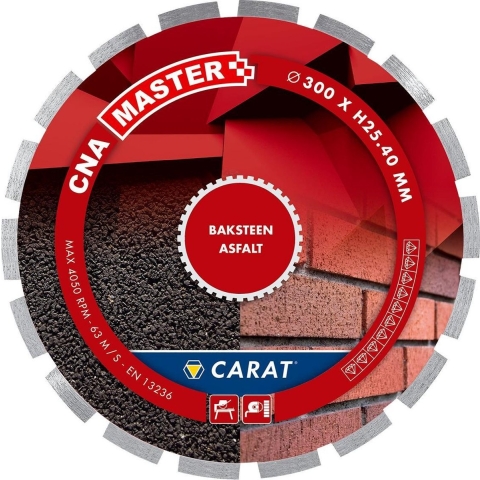 Carat CNAM500400 Diamantzaagblad Voor Natzagen - 500 X 25,4 X 10mm - Steen / Asfalt