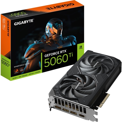 Gigabyte Nvidia GeForce RTX 5060 Ti Videokaart GeForce RTX 5060 Ti 8 GB GDDR7-RAM