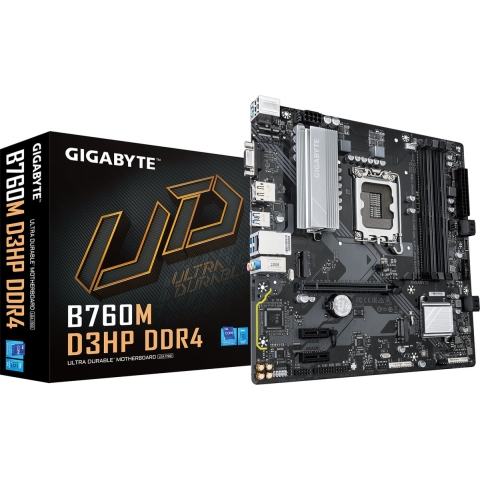 Gigabyte B760M D3HP DDR4 Moederbord Socket Intel LGA 1700 Vormfactor Micro-ATX Moederbord chipset Intel® B760 Express