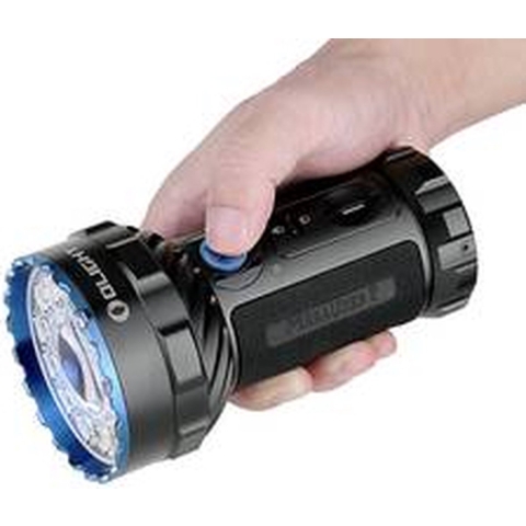 OLight Marauder 2 Handlamp werkt op een accu 14000 lm