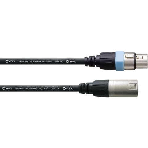 Cordial CCM20FM XLR Verbindingskabel [1x XLR-bus - 1x XLR-stekker] 20.00 m Zwart