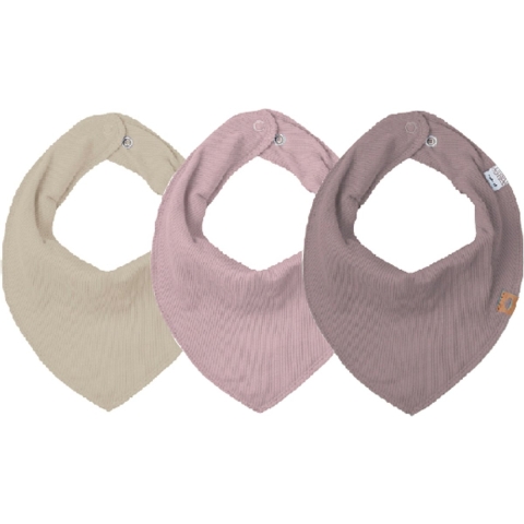 Name It Slabbetjes - 3-pack - NbfYvetteliona - Peyote/Gepolijst  - Name It - OneSize - Slabbetjes