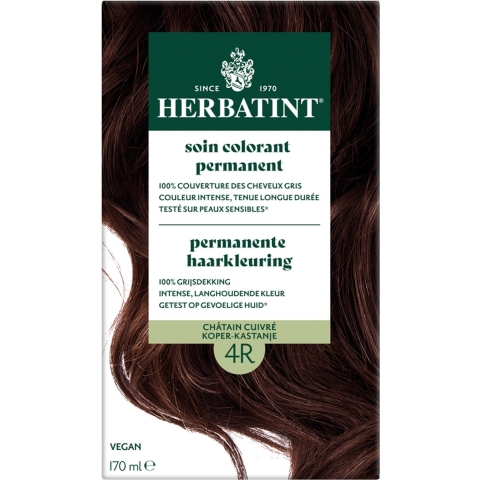 Herbatint Permanente Haarkleuring 4R Koper Kastanje