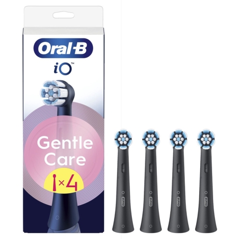 6x Oral-B Opzetborstels iO Gentle Care Zwart 4 stuks