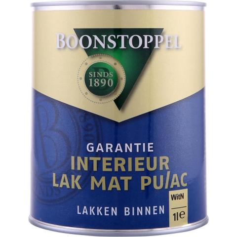 Boonstoppel Garantie Interieurlak Mat Pu/Ac - Op Kleur Gemengd - 1 L