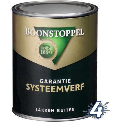 Boonstoppel Garantie Systeemverf - Op Kleur Gemengd - 1 L