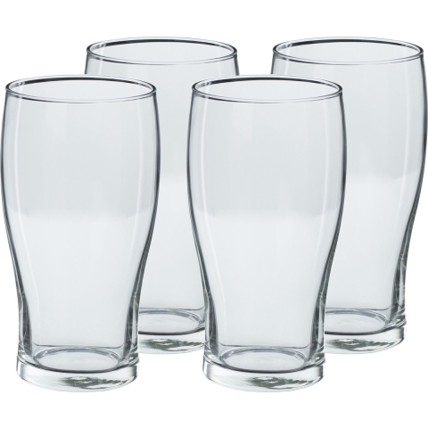 Secret de Gourmet Bierglazen groot - 20x stuks - transparant - 570 ml - 16 cm -