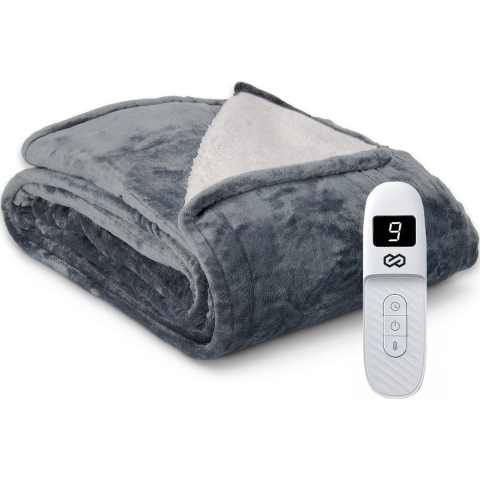 Infinity Goods Elektrische Deken - Warmtedeken - 2-Persoons - 180 x 160 cm - Met Timer - Bovendeken