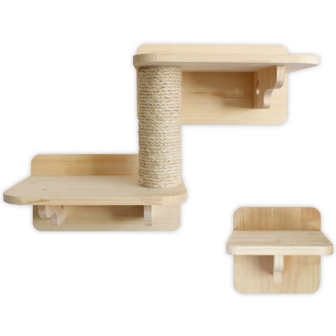 LBB Katten klimmuur - Voor elke kat geschikt - Incl. Krabpaal - Wand - Ook voor grote katten - Muur