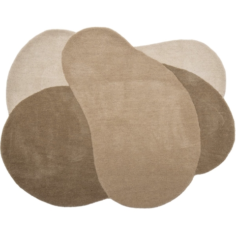 Bloomingville - Denton Vloerkleed Brown/Wool