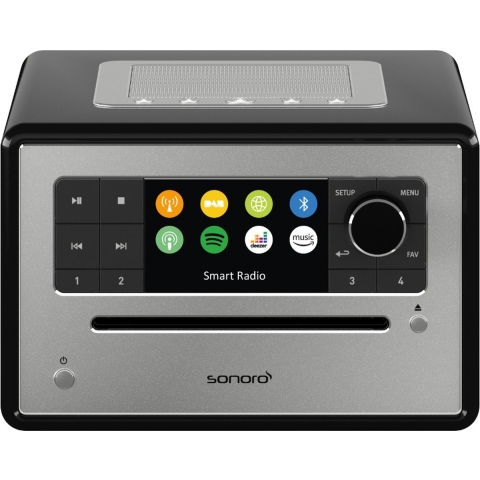 Sonoro: Elite internetradio met CD-speler - Hoogglans zwart