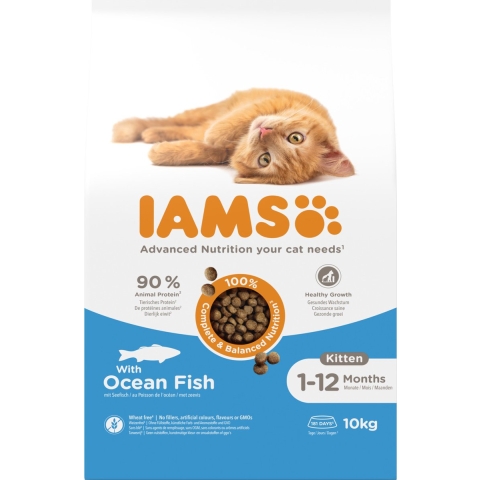 Iams Cat Kitten Ocean Fish 10 kg