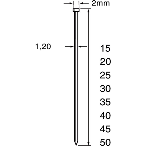 Dutack 5134038 SKN12 Mini Brad - RVS - 1,2 X 30mm (5000st)