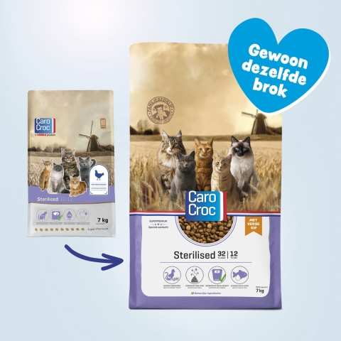 Carocroc kattenvoer Sterilised 7 kg