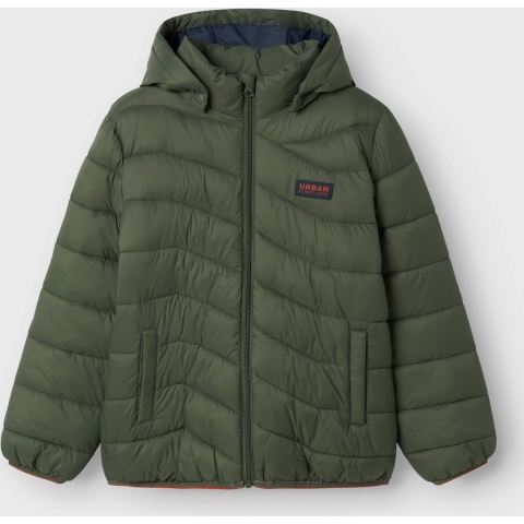 Name It Gevoerde Jas - NkmMonay - Tijm - Name It - 6 jaar (116) - Donsjack