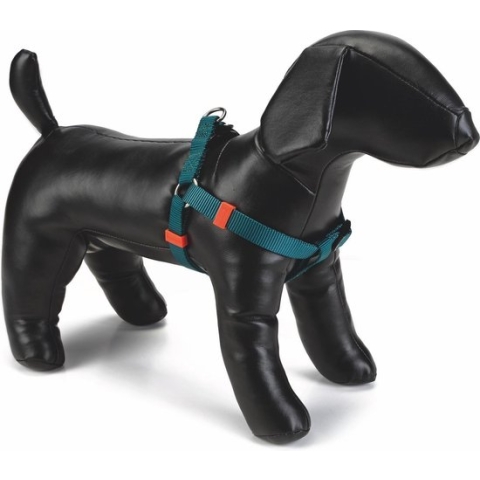 Beeztees nylon borsttuig uni donkergroen 46-75 cm x 20 mm