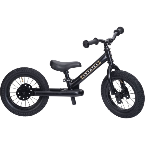 TryBike Loopfiets - Steel - Zwart - TryBike - OneSize - Loopfiets