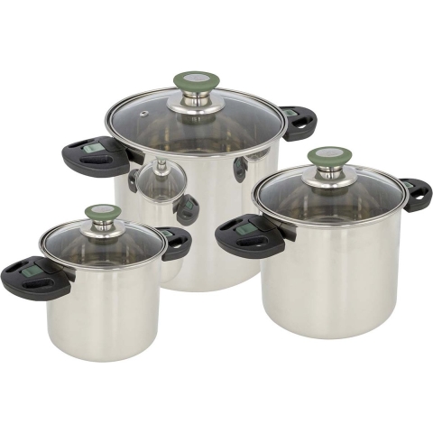 Bo-Camp - Pannenset - Elegance Compact 3 - 3-Delig - RVS