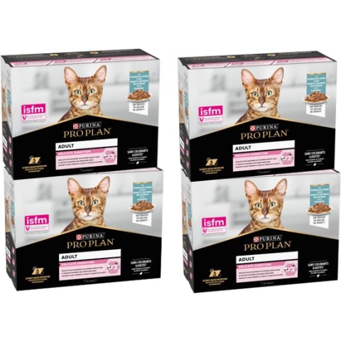 Pro Plan Delicate Digestion Kat Multipack - Kattenvoer Natvoer - Vis - 40x85 g