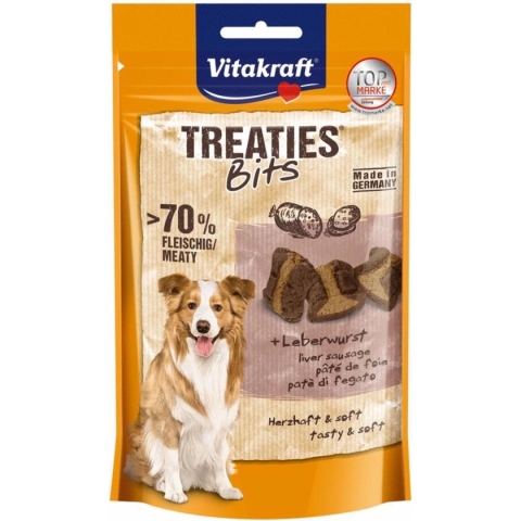 Vitakraft Treaties Bits Leverworst - Hondensnack - 120 g