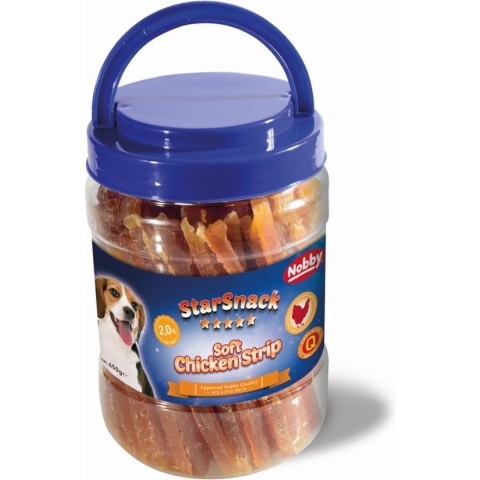 NOBBY - STARSNACK SOFT CHICKEN STRIP KIP 450 GRAM