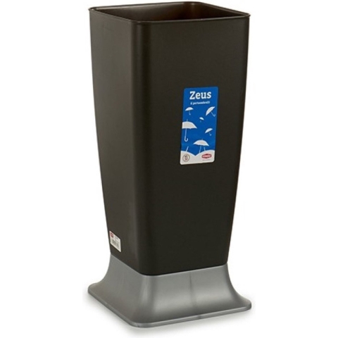 Parapluhouder antraciet/zilver van kunststof 55 cm -