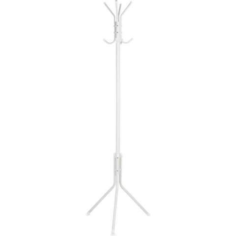 Kipit staande kapstok - wit - 175 x 48 cm - metaal - Kapstokken voor kantoor of huis -