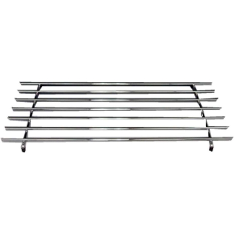 Grote pannen onderzetter - 56 x 26 cm - metaal/chroom - pannenonderzetters -