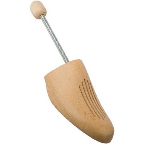 3x paar houten schoenspanners in maat 42/43 met spiraalveer -