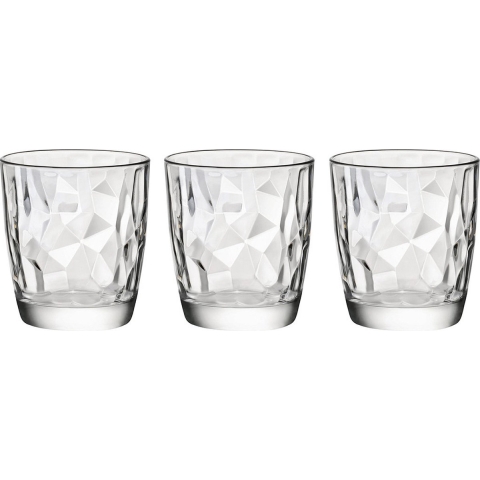 Tumbler waterglazen - 12x - 305 ml - transparant - glas - Diamond - sapglazen -