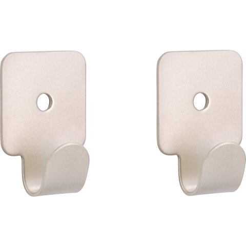 5x Luxe kapstokhaken / jashaken / kapstokhaakjes metaal verzinkt enkele haak 4.1 x 3.0 cm -